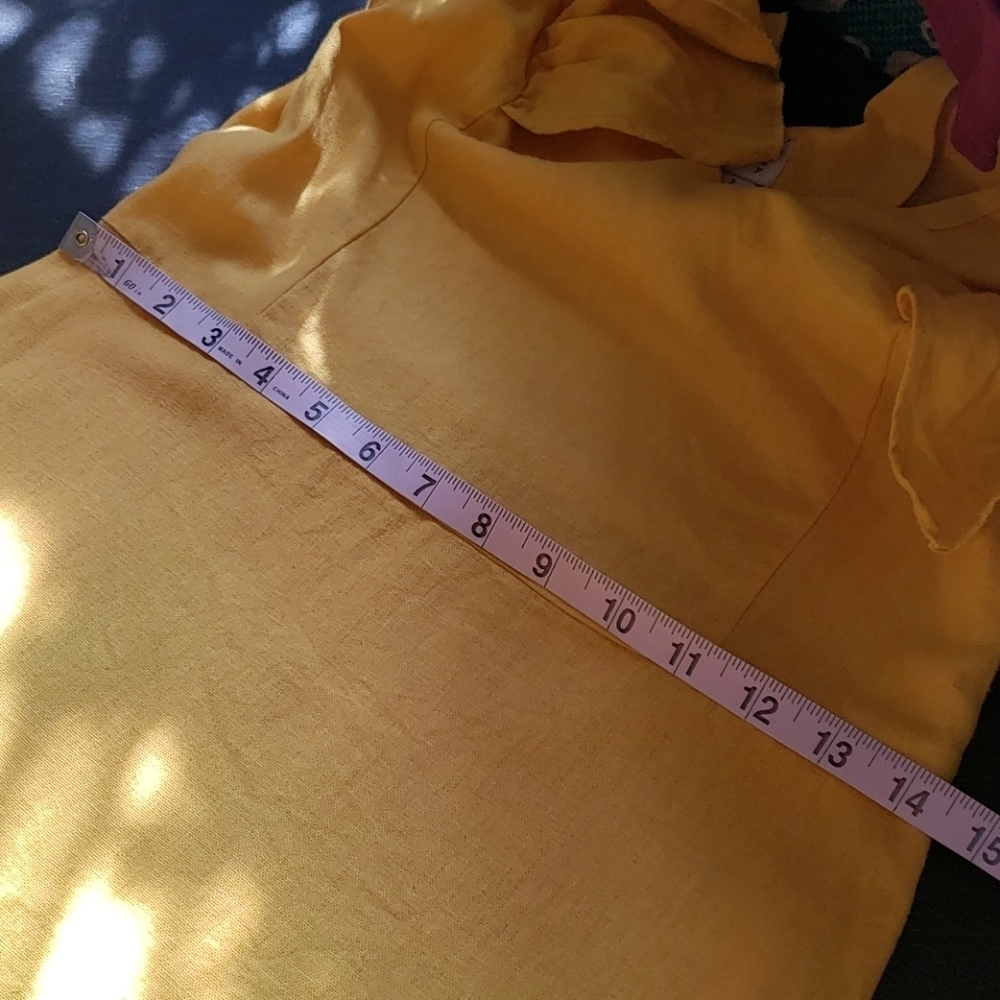 A.n.  day yellow dress Size 2 - Picture 6 of 16